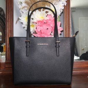 BRAND NEW! Michael Kors Black MD TZ Tote
